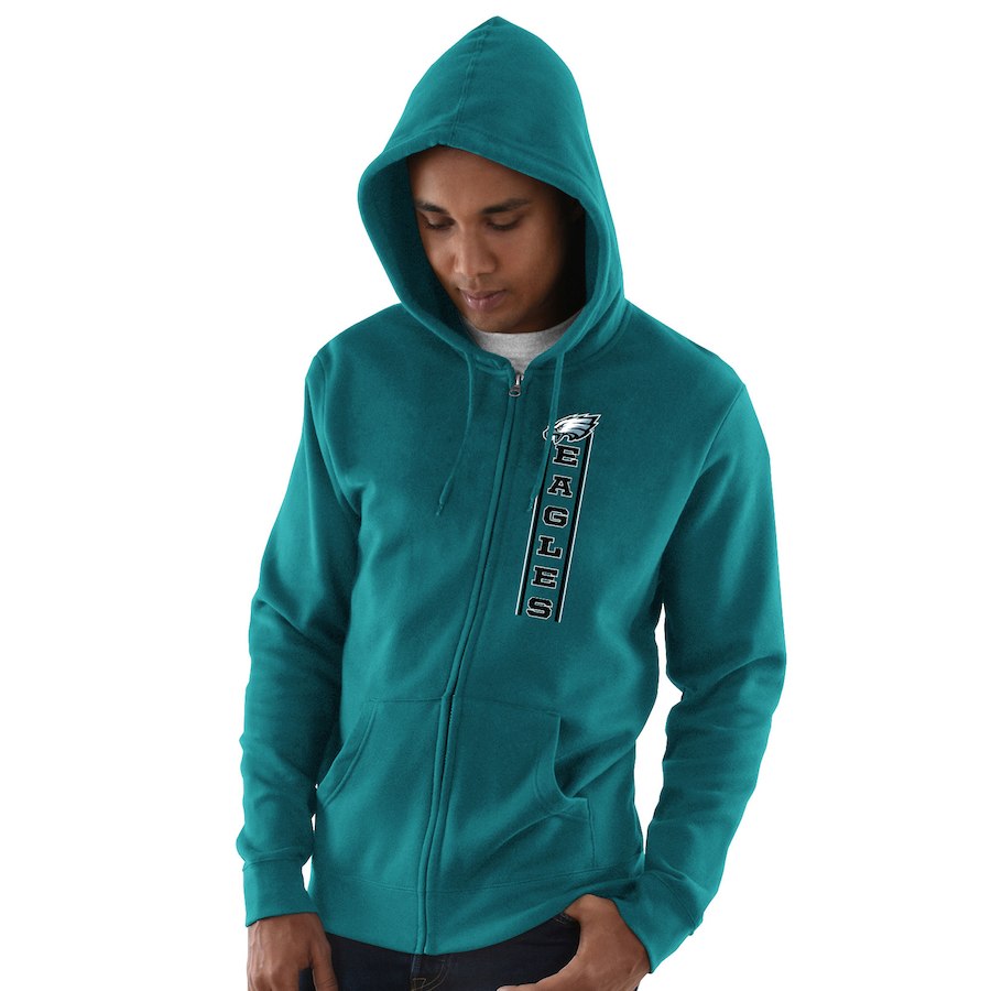 Philadelphia Eagles Hook And Ladder Full Zip Hoodie Green Philadelphia Eagles Hook And Ladder Full Zip Hoodie Green