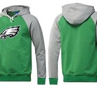 Philadelphia Eagles Logo Pullover Hoodie Green & Grey Philadelphia Eagles Logo Pullover Hoodie Green & Grey