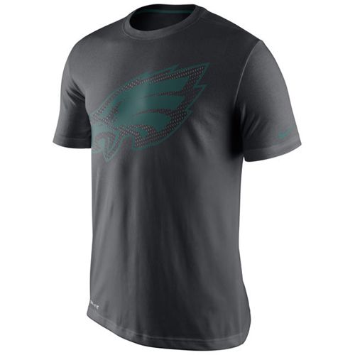 Philadelphia Eagles Nike Team Travel Performance T-Shirt Charcoal