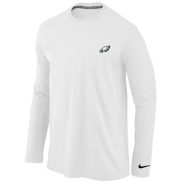 Philadelphia Eagles Sideline Legend Authentic Long Sleeve T-Shirt White Philadelphia Eagles Sideline Legend Authentic Long Sleeve T-Shirt White