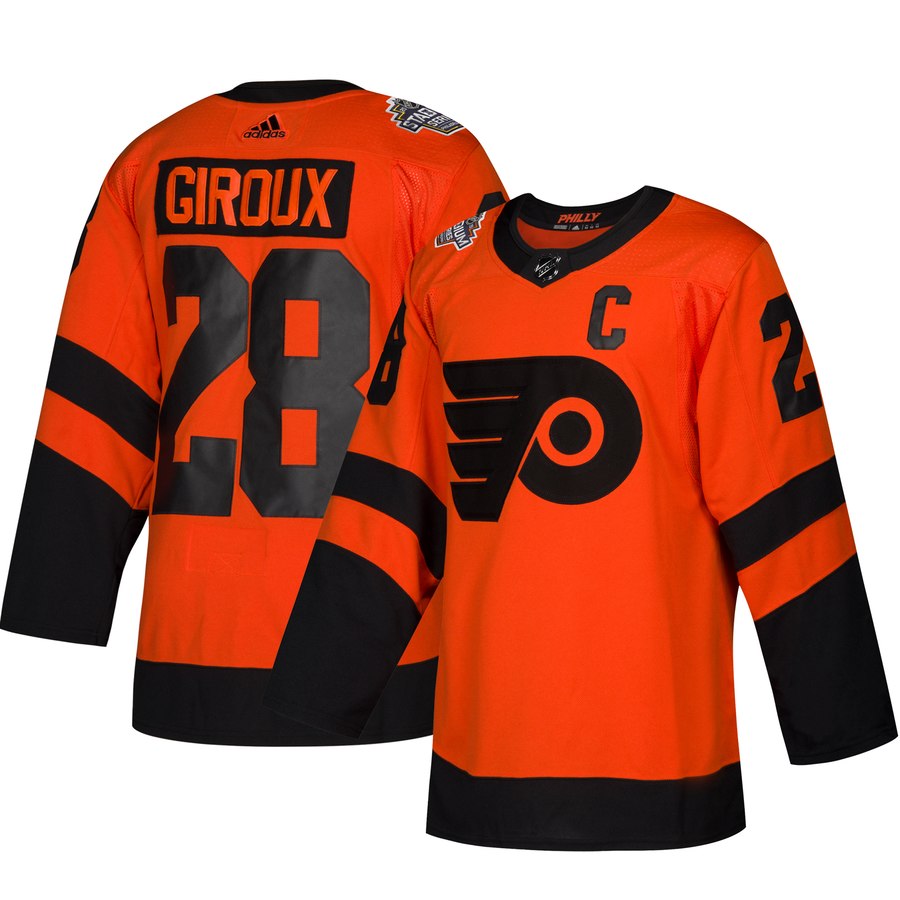 Philadelphia Flyers #28 Claude Giroux Orange 2019 NHL Stadium Series Jersey Philadelphia Flyers #28 Claude Giroux Orange 2019 NHL Stadium Series Jersey