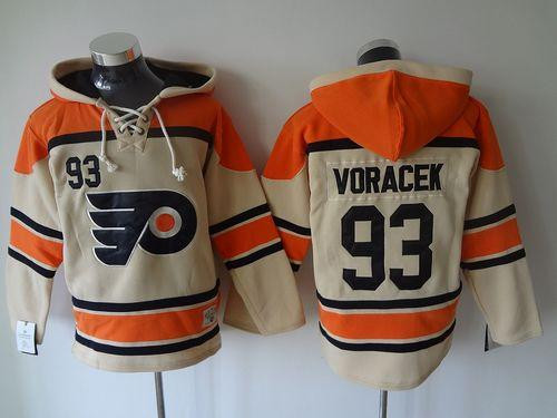 Philadelphia Flyers #93 Jakub Voracek Cream Sawyer Hooded Sweatshirt Stitched NHL jersey Philadelphia Flyers #93 Jakub Voracek Cream Sawyer Hooded Sweatshirt Stitched NHL jersey
