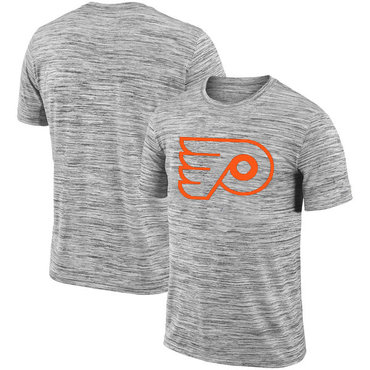 Philadelphia Flyers 2018 Heathered Black Sideline Legend Velocity Travel Performance T-Shirt Philadelphia Flyers 2018 Heathered Black Sideline Legend Velocity Travel Performance T-Shirt