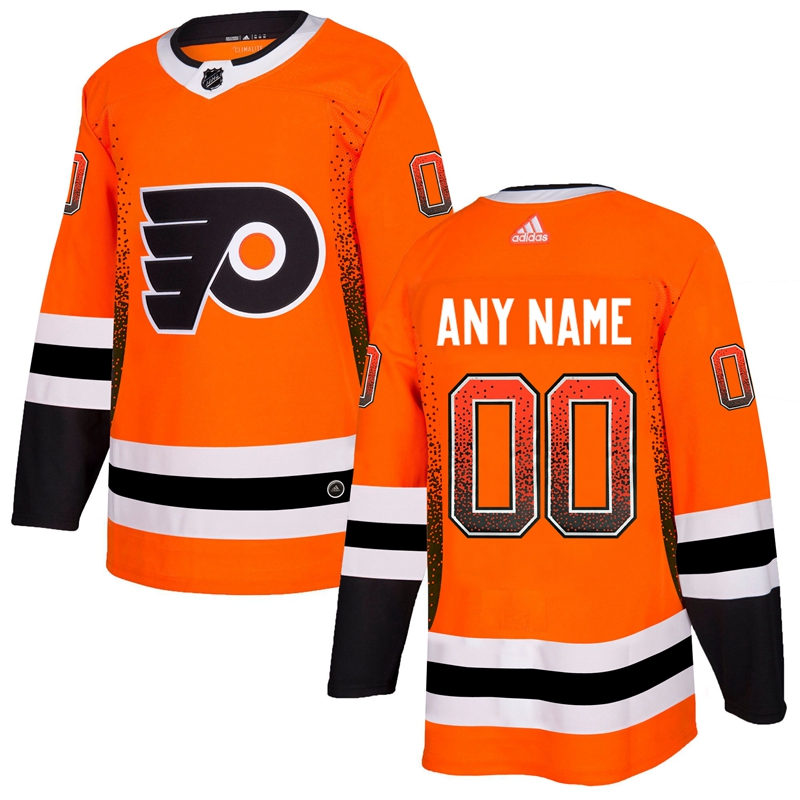 Philadelphia Flyers Orange Men's Customized Drift Fashion Adidas Jersey Philadelphia Flyers Orange Men's Customized Drift Fashion Adidas Jersey