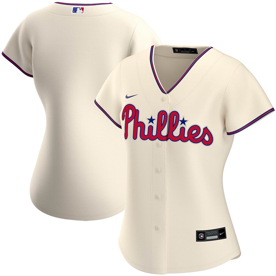 Philadelphia Phillies Nike Women's Alternate 2020 MLB Team Jersey Cream Philadelphia Phillies Nike Women's Alternate 2020 MLB Team Jersey Cream
