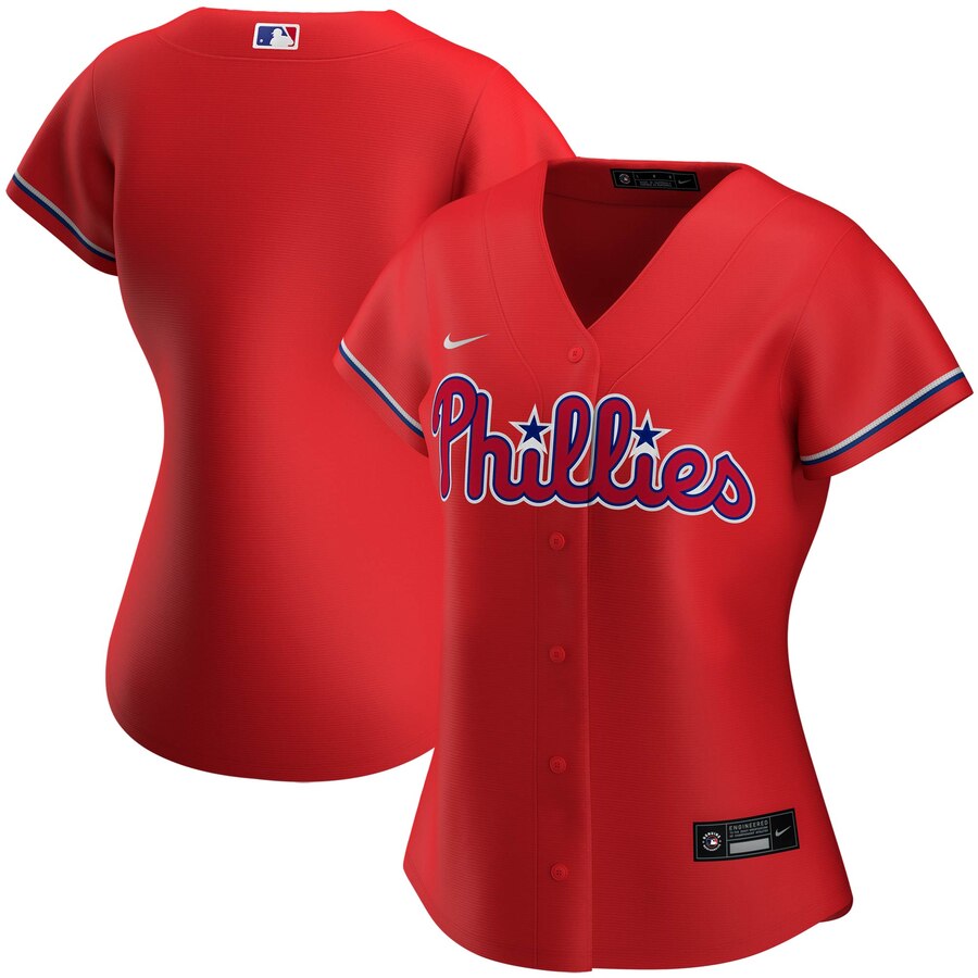 Philadelphia Phillies Nike Women's Alternate 2020 MLB Team Jersey Red Philadelphia Phillies Nike Women's Alternate 2020 MLB Team Jersey Red