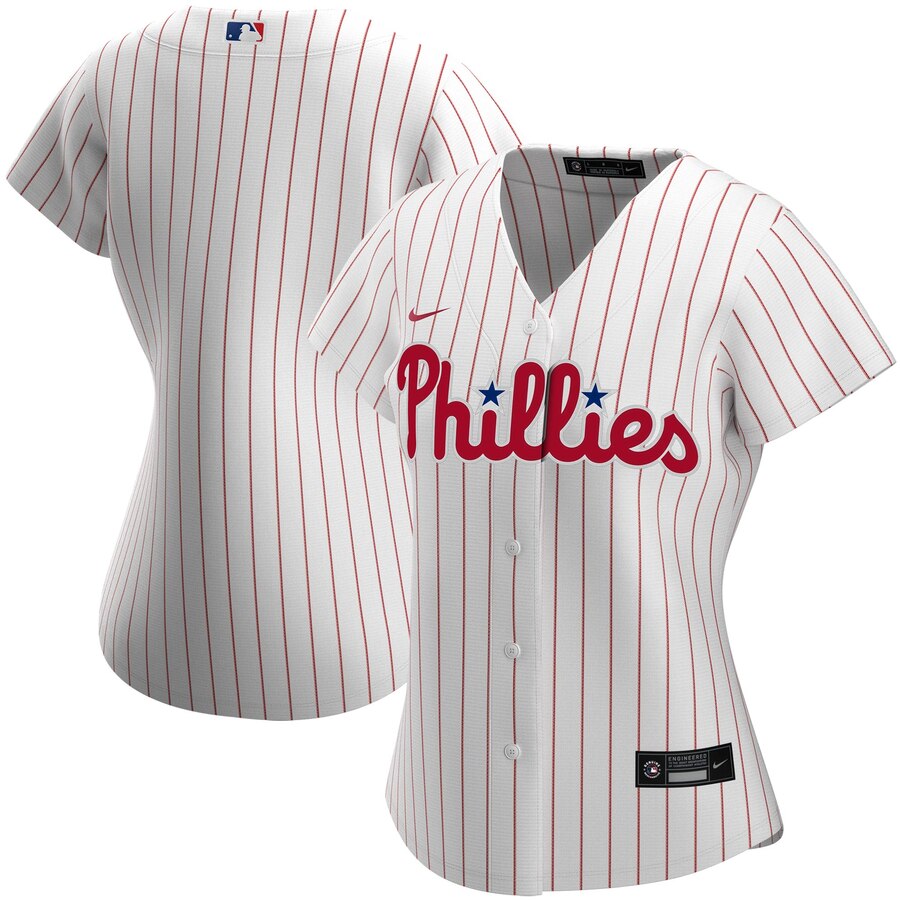 Philadelphia Phillies Nike Women's Home 2020 MLB Team Jersey White Philadelphia Phillies Nike Women's Home 2020 MLB Team Jersey White