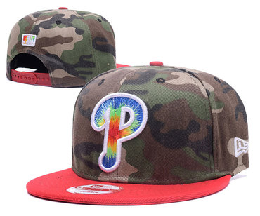 Phillies Team Logo Camo Adjustable Hat GS
