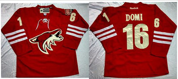 Phoenix Coyotes #16 Max Domi Red Home Stitched NHL Jersey Phoenix Coyotes #16 Max Domi Red Home Stitched NHL Jersey