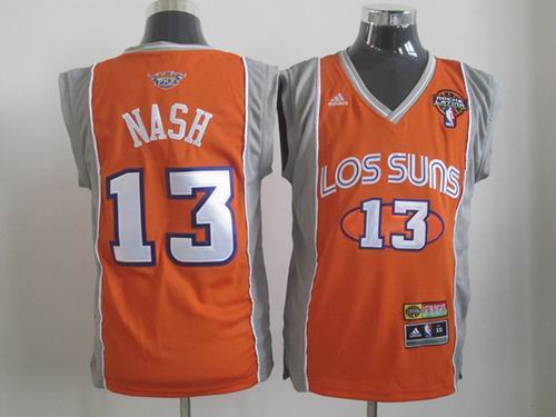 Phoenix Suns 13 Steve Nash Latin Nights Orange jersey