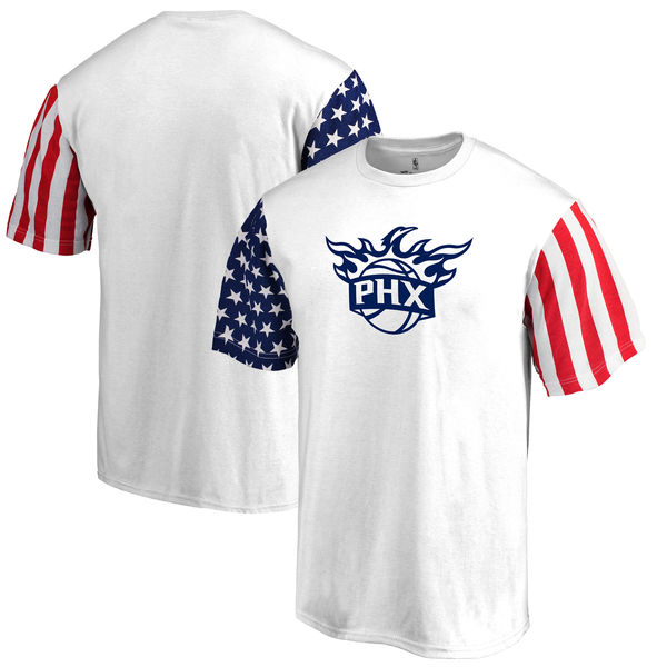 Phoenix Suns Fanatics Branded Stars & Stripes T-Shirt White Phoenix Suns Fanatics Branded Stars & Stripes T-Shirt White