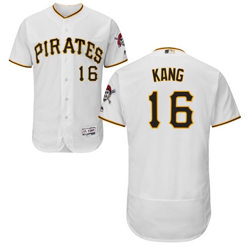 Pirates #16 Jung-ho Kang White Flexbase Authentic Collection Stitched MLB Jersey