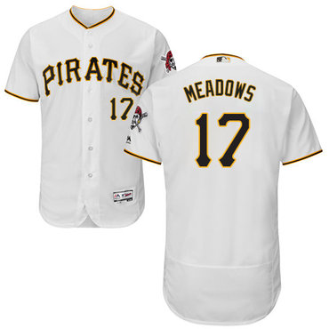 Pirates #17 Austin Meadows White Flexbase Authentic Collection Stitched Baseball Jersey