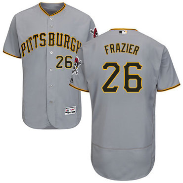 Pirates #26 Adam Frazier Grey Flexbase Authentic Collection Stitched Baseball Jersey
