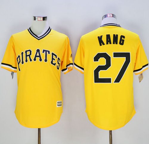 Pirates #27 Jung-ho Kang Gold New Cool Base Stitched MLB Jersey