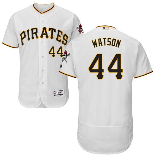 Pirates #44 Tony Watson White Flexbase Authentic Collection Stitched MLB Jersey
