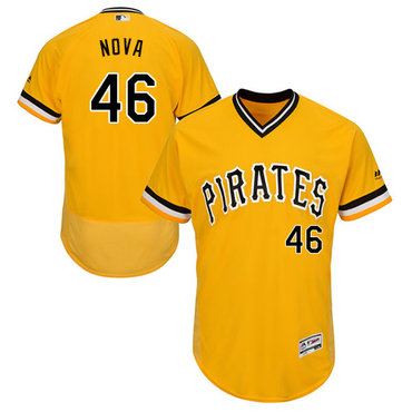 Pirates #46 Ivan Nova Gold Flexbase Authentic Collection Stitched Baseball Jersey