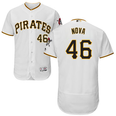 Pirates #46 Ivan Nova White Flexbase Authentic Collection Stitched Baseball Jersey