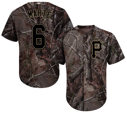 Pirates #6 Starling Marte Camo Realtree Collection Cool Base Stitched Youth Baseball Jersey Pirates #6 Starling Marte Camo Realtree Collection Cool Base Stitched Youth Baseball Jersey