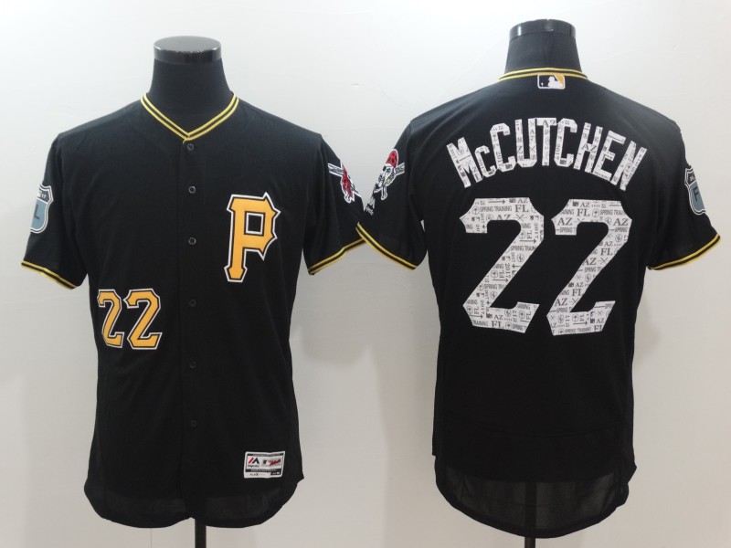 Pirates 22 Andrew McCutchen Black 2017 Spring Training Flexbase Jersey