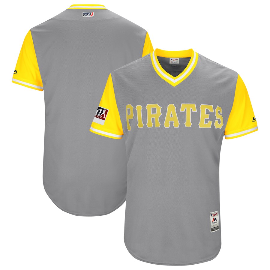 Pirates Gray 2018 Players' Weekend Authentic Team Jersey