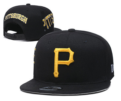Pirates Team Logo Black Adjustable Hat YD