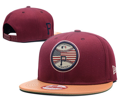 Pirates Team Logo Burgundy Adjustable Hat GS