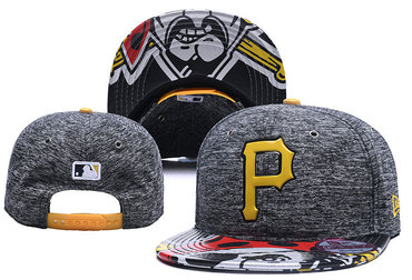 Pirates Team Logo Gray Adjustable Hat YD