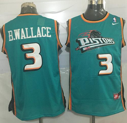Pistons #3 Ben Wallace Green Nike Throwback Stitched NBA Jersey Pistons #3 Ben Wallace Green Nike Throwback Stitched NBA Jersey