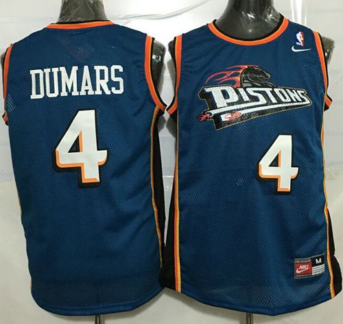 Pistons #4 Joe Dumars Blue Throwback Stitched NBA Jersey Pistons #4 Joe Dumars Blue Throwback Stitched NBA Jersey