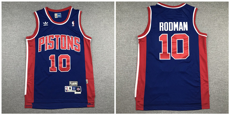 Pistons 10 Dennis Rodman Navy Hardwood Classics Jersey Pistons 10 Dennis Rodman Navy Hardwood Classics Jersey