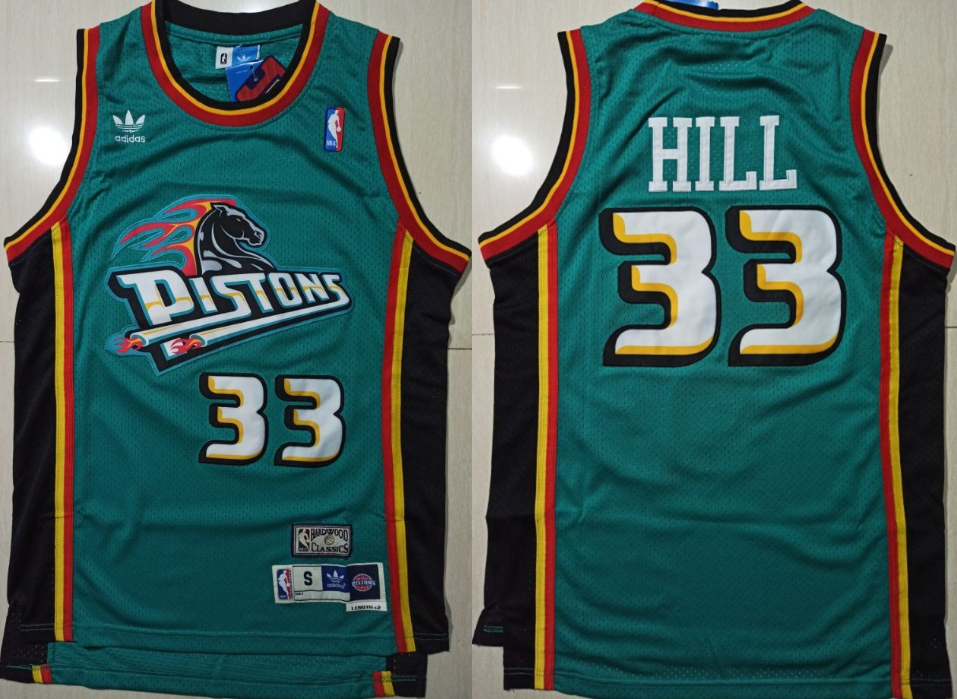 Pistons 33 Grant Hill Green Hardwood Classics Jersey Pistons 33 Grant Hill Green Hardwood Classics Jersey