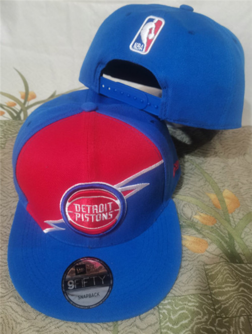 Pistons Team Logo Snapback Hat GS
