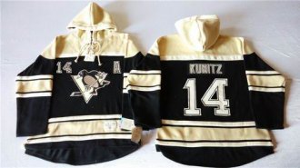 Pittsburgh Penguins #14 Chris Kunitz Black Sawyer Hooded Sweatshirt Stitched NHL Jersey