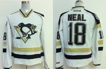 Pittsburgh Penguins #18 James Neal White 2014 Stadium Series NHL Jersey