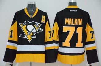 Pittsburgh Penguins #71 Evgeni Malkin Black Alternate NHL Jersey