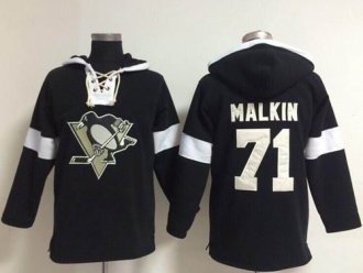Pittsburgh Penguins #71 Evgeni Malkin Black NHL Pullover Hoodie Pittsburgh Penguins #71 Evgeni Malkin Black NHL Pullover Hoodie