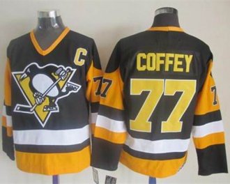Pittsburgh Penguins #77 Paul Coffey Black CCM Throwback Stitched NHL Jersey