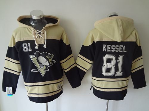 Pittsburgh Penguins #81 Phil Kessel Black Sawyer Hooded Sweatshirt Stitched NHL jersey Pittsburgh Penguins #81 Phil Kessel Black Sawyer Hooded Sweatshirt Stitched NHL jersey