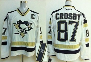 Pittsburgh Penguins #87 Sidney Crosby 2014 Stadium Series Autographed Stitched NHL Jersey