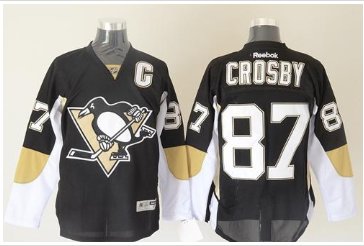 Pittsburgh Penguins #87 Sidney Crosby Black Stitched NHL Jersey