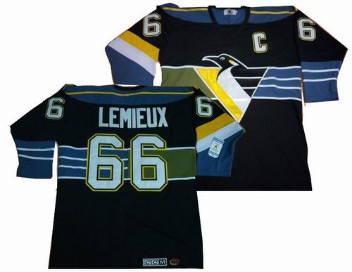 Pittsburgh Penguins Vintage 66 Mario Lemieux black CCM jerseys