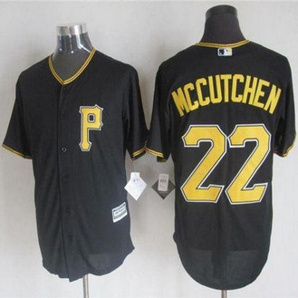 Pittsburgh Pirates #22 Andrew McCutchen Black New Cool Base Stitched Baseball Jersey