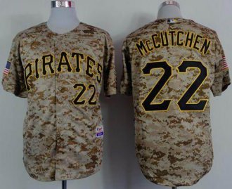 Pittsburgh Pirates #22 Andrew McCutchen Camo Alternate Cool Base Stitched Baseball Jersey