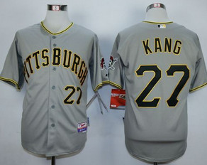 Pittsburgh Pirates #27 Jung-ho Kang Grey Cool Base Stitched MLB Jersey