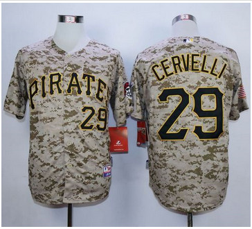 Pittsburgh Pirates #29 Francisco Cervelli Camo Alternate Cool Base Stitched MLB Jersey