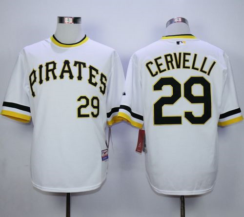 Pittsburgh Pirates #29 Francisco Cervelli White Alternate 2 Cool Base Stitched MLB Jersey