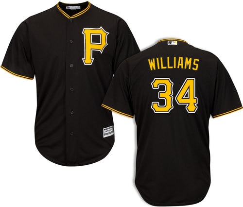 Pittsburgh Pirates #34 Trevor Williams Black Cool Base Jersey