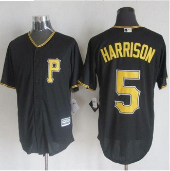 Pittsburgh Pirates #5 Josh Harrison Black New Cool Base Stitched Baseball Jersey