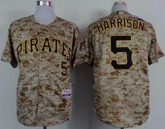 Pittsburgh Pirates #5 Josh Harrison Camo Alternate Cool Base Stitched Baseball Jersey